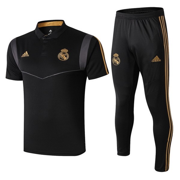 Polo Football Ensemble Complet Real Madrid 2019-20 Negro Gris